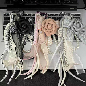 Khuyến mãi sang trọng tua Keychain Dễ Thương Vải Keyring da Keychain túi quyến rũ Mặt dây chuyền mềm dệt Keychain Carabiners Móc chìa khóa - Product Image 6