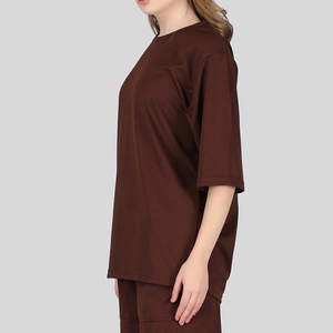 T-shirts pour femmes, amples, à manches courtes, couleur unie, 100% coton, respirants, confortables, grande taille, streetwear, prix bas - Product Image 4