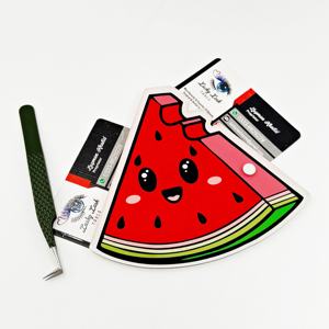 Outils triangulaires en acrylique en forme de pastèque pour extensions de cils, fabrication artisanale moderne, durables, professionnels, marque privée, vente en gros - Product Image 1