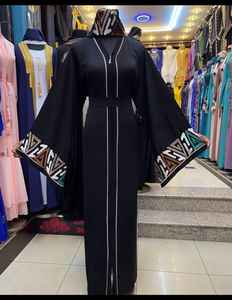 2024 Dubai Collection Beautiful Black Traditional Islamic Breathable Polyester <b>Kaftan</b> Abaya for <b>Women</b> Handcrafted Long Pants - Product Image 1