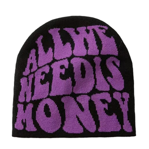 Gorro de Jacquard con logotipo personalizado, gorro de punto con estampado completo para hombres y mujeres, gorro de invierno para viajes, deportes al aire libre, escenas informales - Product Image 2