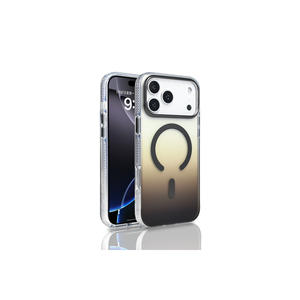 Funda Protectora de Silicona Transparente con Degradado, Compatible con MagSafe, Antihuellas, Premium, para iPhone 17 Pro Max - Gris - Product Image 1