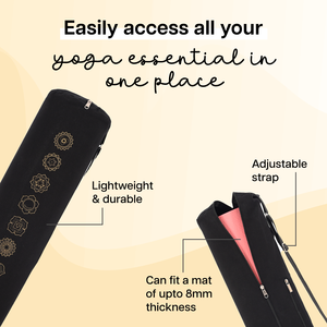 Bolsa negra para esterilla de yoga Portador elegante y duradero - Product Image 2