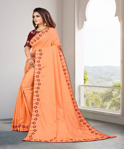 ผ้าสารีงานฝีมือ มีรูปแบบและลวดลายที่ซับซ้อน ทําด้วยมือของช่างฝีมือ - Product Image 3