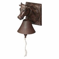 Cloche de porte en fonte à tête de cerf marron, nouveau Design, cloche de porte en métal pour décoration de noël, vente en gros, fait à la main en inde