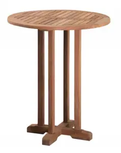 Fantastic Design of Teak Wood Folding Bar Tables for Premium Commercial Furniture Outdoor Bar Furniture Round Tables Bar