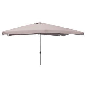 Ombrellone da Giardino Moderno Ecru 3x4 M con Struttura in Acciaio Inox e Materiale in Poliestere per Patio, Spiaggia, Palestra, Hotel - Product Image 1