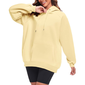 Sudadera con capucha personalizable para mujer Sudadera de lana de algodón coreano de tendencia en talla grande XS para tops de invierno - Product Image 2