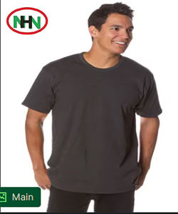 Camiseta personalizada de talla grande de manga corta con cuello redondo para hombre/mujer/niños/adultos serigrafía transpirable blanco liso talla 2XL - Product Image 2