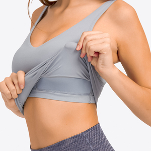 ฉลากส่วนตัวกีฬาผู้หญิงฟิตเนสกีฬา Activewear ออกแบบที่กําหนดเอง Push Up top ผู้หญิงกีฬา Bra โยคะ Bras - Product Image 4