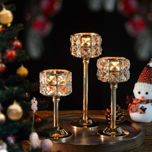 Lanterne de luxe en métal noir nouveau Design bougie en fer votive pour Noël Halloween Pâques et mariage décor de table - Product Image 6