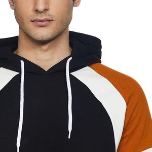 Wholesale Hoodie For Men's Pullover Casual Wear Fleece Fabric Block Hoodies With Customized Logo And Design - Product Image 6