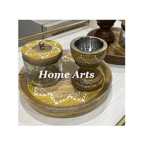 Ensemble de 2 brûleurs à l'oud Mabkhar de taille et de forme personnalisées Brûleur d'encens à l'oud arabe en bois à un prix raisonnable - Product Image 4