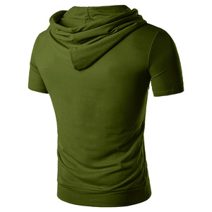 Vente en gros Gym t Shirt Logo personnalisé Hommes Gym Compression Shirt Slim Fit Shirt Homme Casual Hoodie T-shirt pour hommes DDP Shipping - Product Image 6