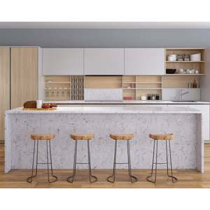 Grande dalle de marbre Unionstone Argento, imperméable, design moderne, pour application murale - Product Image 6