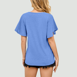 Camiseta de mujer con logotipo personalizado Camiseta de mujer al mejor precio Camiseta de mujer de color personalizada hecha en Pakistán 2025 - Product Image 6