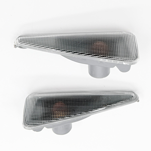 8200602763 8200602765 Juego de Luces Intermitentes Laterales Izquierda y Derecha para Dacia Sandero I Renault Symbol Thalia II III 2008-2021, Transparentes - Product Image 2