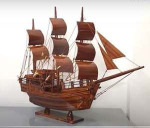 Modèle de bateau en bois de nouveau produit de vente chaude - Product Image 6