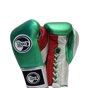 Guantes de boxeo de entrenamiento de lucha profesional al por mayor con diseño personalizado cuero de vaca original se acepta el último logotipo privado de OEM - Product Image 2