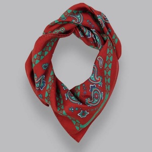 ผ้าพันคออื่นๆสั่งทำผ้าพันคอ100% ผ้าพันคอสี่เหลี่ยมทำจากผ้าฝ้ายออร์แกนิกทำด้วยมือพิมพ์โลโก้ตามสั่ง - Product Image 3