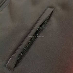 Venta al por mayor de chaqueta de invierno de concha suave cuello levantado logotipo frontal forro polar Cálido impermeable con cremallera cortavientos para senderismo al aire libre - Product Image 5