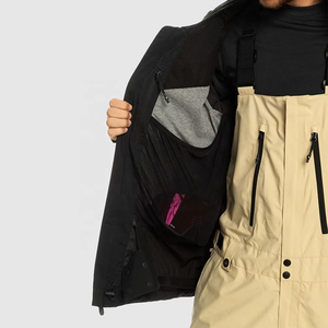 Chaqueta de Esquí Impermeable, Cortavientos, Transpirable y Aislante con Capucha y Cremallera, Múltiples Bolsillos para Hombre, para Snowboard en Invierno -Tex - Product Image 5