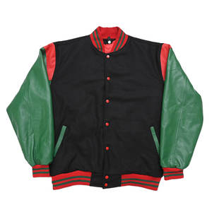 High Quality Custom Made Leather Sleeve Bomber Baseball <b>Vintage</b> <b>Varsity</b> Plain <b>Jackets</b> for Men. - Product Image 1