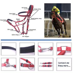 Brida Personalizable para Caballo de Carreras, Ajustable, de Alta Densidad, Engrosada, para Control del Caballo, Accesorios de Equitación - Product Image 6