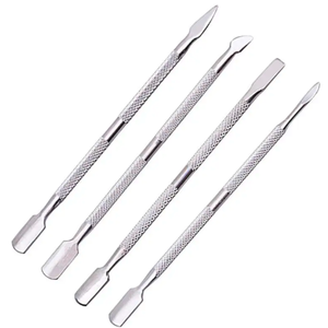 Precio de fábrica Herramientas de manicura GEL Polish Remove Pusher Metal Cutícula Removedor de piel muerta Herramientas Acero inoxidable Nail Cuticle Pusher - Product Image 1
