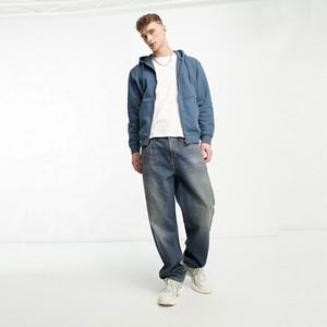 Custom Plain <b>Hoodies</b> <b>Gym</b> Heavyweight Pullover Blank Oversized Cotton Vintage Embroidery Boxy Cropped <b>Hoodies</b> Men - Product Image 2