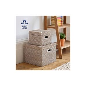 กล่องหวายตกแต่งบ้านจากเวียดนาม GEM Home Decor - Product Image 1