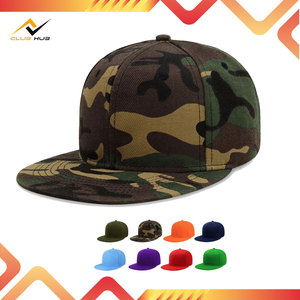 หมวกแก๊ปเบสบอลแบนปรับได้หมวกสแนปแบ็กทรงเรียบดีไซน์ตามสั่งหมวกธรรมดาทรงแข็ง - Product Image 3