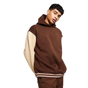 Venta al por mayor personalizado hombres Varsity pulóver sudaderas con capucha de moda de peso pesado 100% algodón Material cálido con costillas personalizadas - Product Image 4