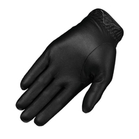 Personalizar guantes de golf negros Cabretta cuero izquierda derecha mano antideslizante para hombres y mujeres guantes de golf