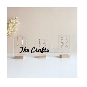 Support de rangement suspendu moderne portable de qualité supérieure pour colliers et boucles d'oreilles en fer, support à bijoux - Product Image 6