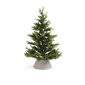 Decoraciones de cuello de árbol de Navidad de ratán de mimbre al por mayor de alta calidad con diseño de flor único buen precio de Vietnam - Product Image 6