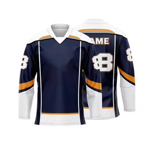 Vente chaude prix d'usine 100% Polyester Hockey sur glace uniforme chemises motif couleur personnalisation Sublimation Hockey sur glace maillot - Product Image 2