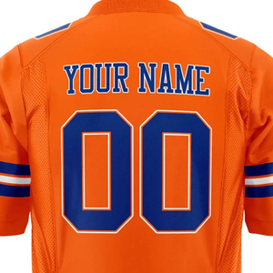 Custom American Football Jersey for Mens Clubs Short <b>Sleeve</b> Polyester <b>Mesh</b> <b>Tops</b> With Custom Colors Team Name & Number Print - Product Image 2