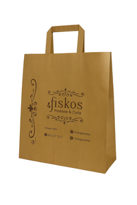 Sac fourre-tout en papier kraft personnalisable, écologique, élégant, design moderne, imperméable, durable, résistant à l'humidité, réutilisable - Product Image 1