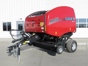 เครื่องอัดฟางหญ้าทรงกลม Case IH RB455 ได้รับการรับรองมาตรฐาน CE ขายส่ง ผลิตภาพสูง 80-120 ก้อน/ชม. สำหรับใช้ในฟาร์ม รับประกัน 2 ปี - Product Image 1