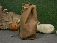 Bolsa de cuero marrón oscuro con estampado de logotipo personalizado de alta calidad, bolsa para objetos de valor de Golf, bolsa para camiseta
