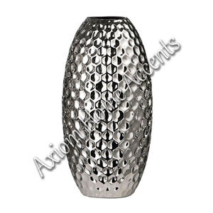Jarrones de porcelana de lujo modernos de Axiom, acentos para el hogar hechos a mano, esmalte transparente de Metal de aluminio artesanal, decoración elegante para el hogar - Product Image 3