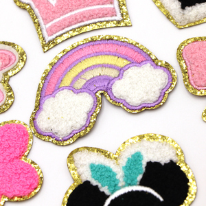 Patch brodé en chenille tissé avec logo 3D personnalisé en gros - Product Image 3