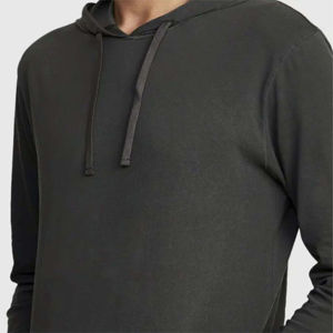 Automne Heavy Zip Hoodie Personnalisé OEM Designer Plus 6XL Couleur Unie Broderie Lâche À Capuche 100% Coton Plaine Teint Techniques - Product Image 2