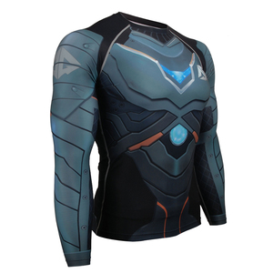 เสื้อแรชการ์ดแห้งเร็วสำหรับออกกำลังกาย เสื้อแขนยาวสำหรับผู้ชาย เสื้อกีฬาแรชการ์ดสำหรับผู้ชาย เสื้อรัดกล้ามเนื้อแบบกำหนดเองได้ - Product Image 6