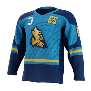 เสื้อเจอร์ซีย์เล่นฮ็อกกี้น้ำแข็งผ้าแห้งเร็วงานตามสั่ง - Product Image 6