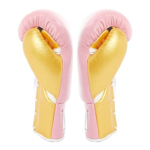 Gants de boxe en cuir de vachette, design élégant, à lacets, avec sangle de poignet réglable, respirants, légers, antidérapants et extensibles - Product Image 6