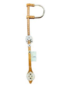 Cabecera de cuero de una oreja ecuestre occidental elegante de alta calidad bordado tallado a mano precio al por mayor para montar a caballo - Product Image 2