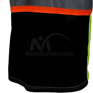 T-shirts pour hommes en polyester de haute qualité et élégants, respirants, certifiés CE, vêtements de travail haute visibilité, fabriqués au Pakistan MONGERS - Product Image 4