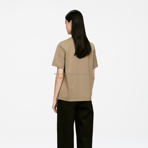 Camiseta de moda para hombre, algodón orgánico, blanco, Unisex, gráfico liso, camiseta personalizada en relieve, camisetas de manga Regular para mujer - Product Image 2